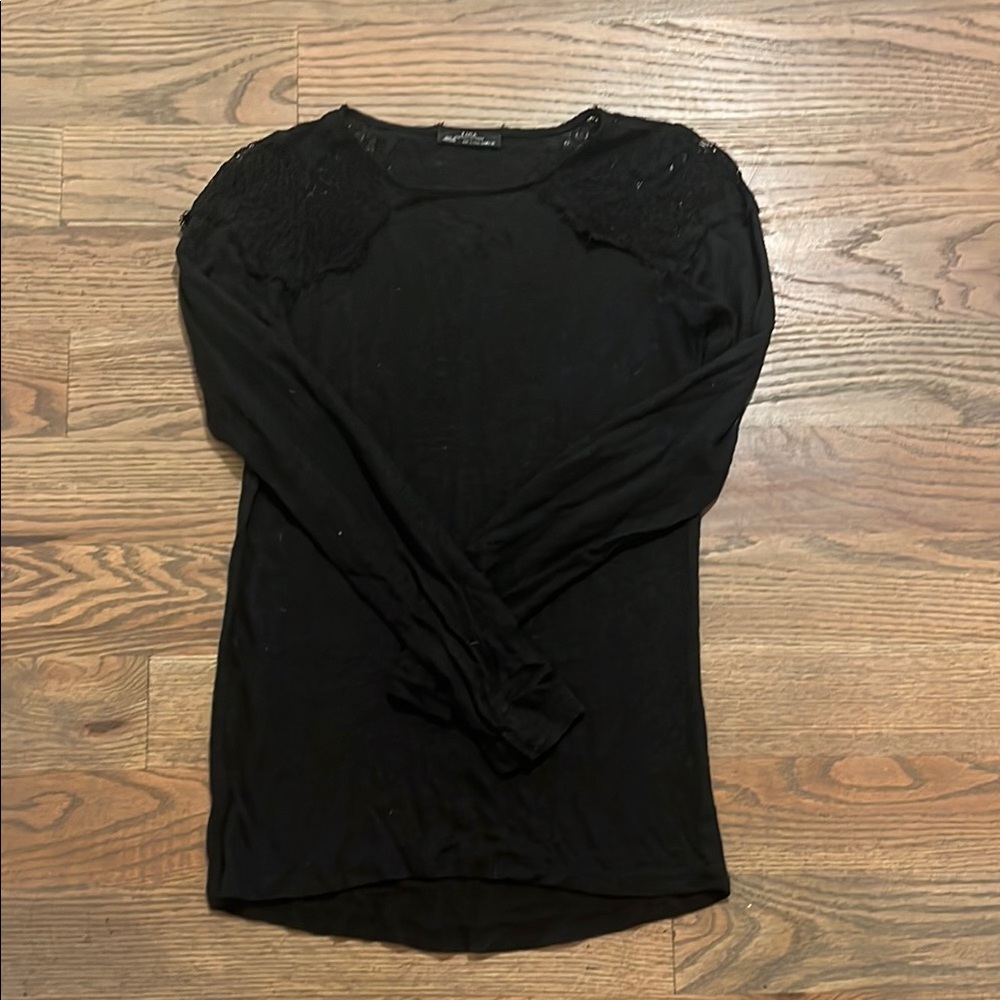 Zara lace inset tee size Small GUC